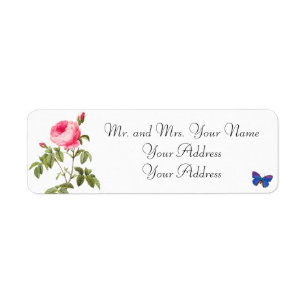Redoute Rose Custom Avery Address Labels