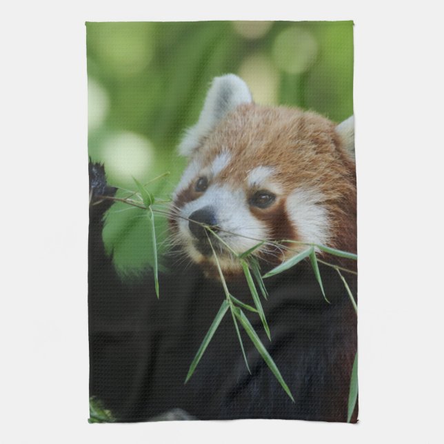 RedPanda 002 Tea Towel (Vertical)