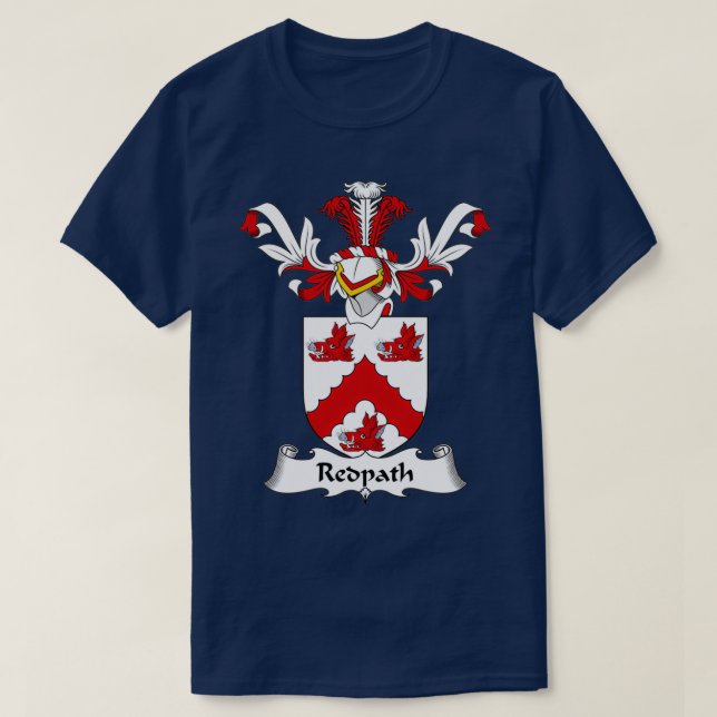 Redpath Coat of Arms Family Crest  T-Shirt (Design Front)