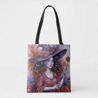RedPurpleDaisyWitch Tote Bag