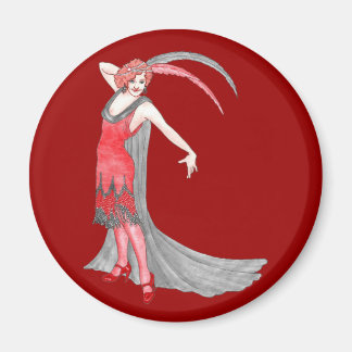 Redqueen's Scarlet Flapper Magnet