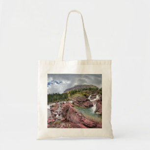 Redrock Falls - Glacier National Park Tote Bag