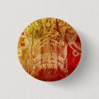 redrum album art 3 cm round badge