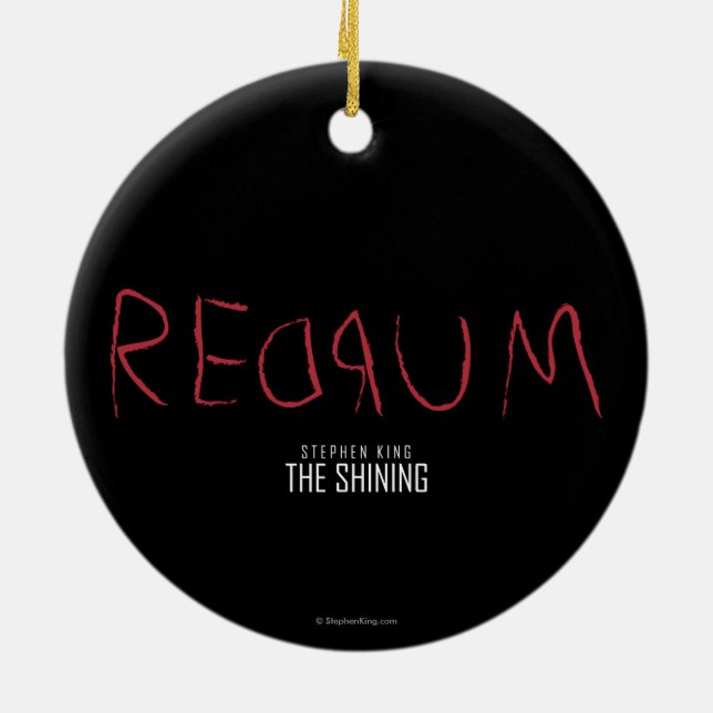 Redrum Ceramic Tree Decoration (Back)