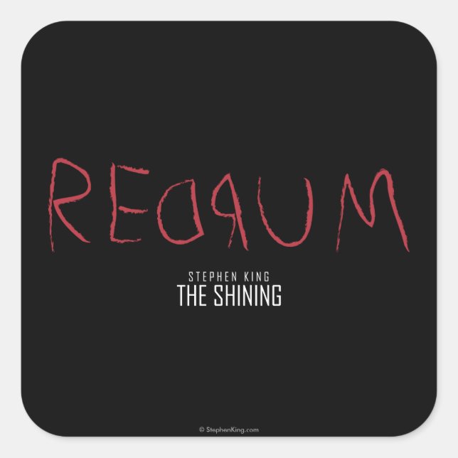 Redrum Square Sticker (Front)