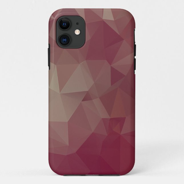 Reds and Pinks Abstract Pyramid Art Case-Mate iPho iPhone Case (Back)