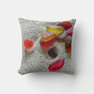 Reds sea glass- pillow