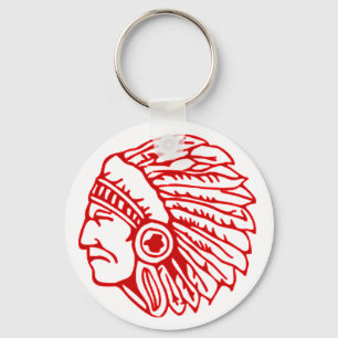 Redskin Red Indian Key Ring