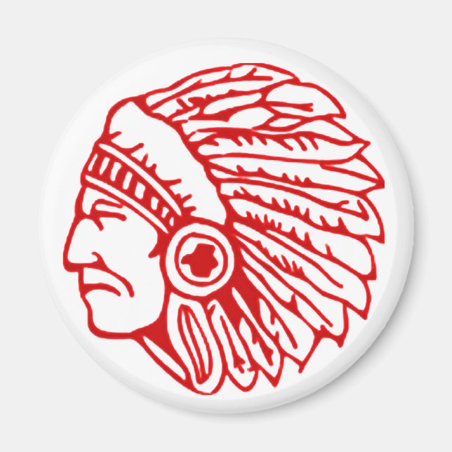 Redskin Red Indian Magnet (Front)