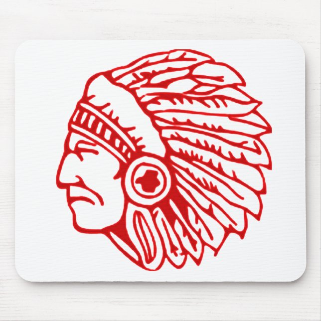 Redskin Red Indian Mouse Pad (Front)