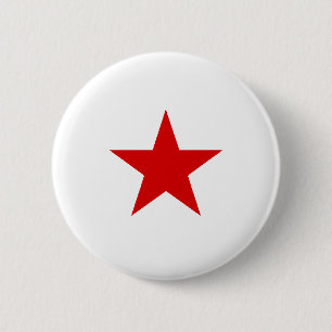 redstar 6 cm round badge