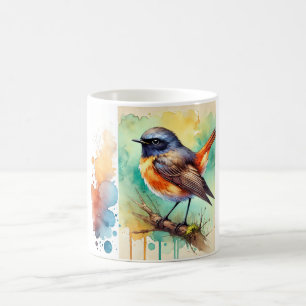 Redstart Bird 020824AREF122 - Watercolor Coffee Mug