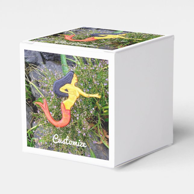 redtail sirena mermaids favour box (Front Side)