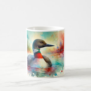 Redthroated Loon 060824AREF120 - Watercolor Coffee Mug