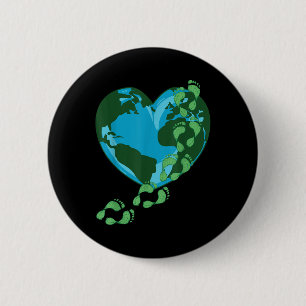 Reduce Carbon Footprint Earth Day Everyday Leaf Fo 6 Cm Round Badge