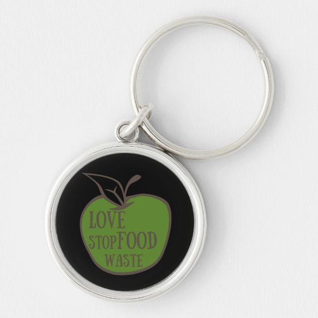 Reduce food waste recycling eco friendly key ring (Front)