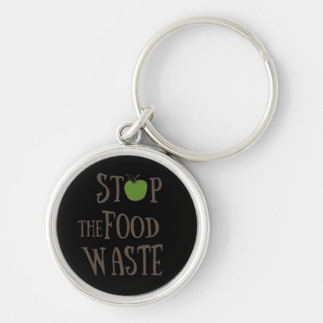 Reduce food waste recycling eco friendly key ring (Front)