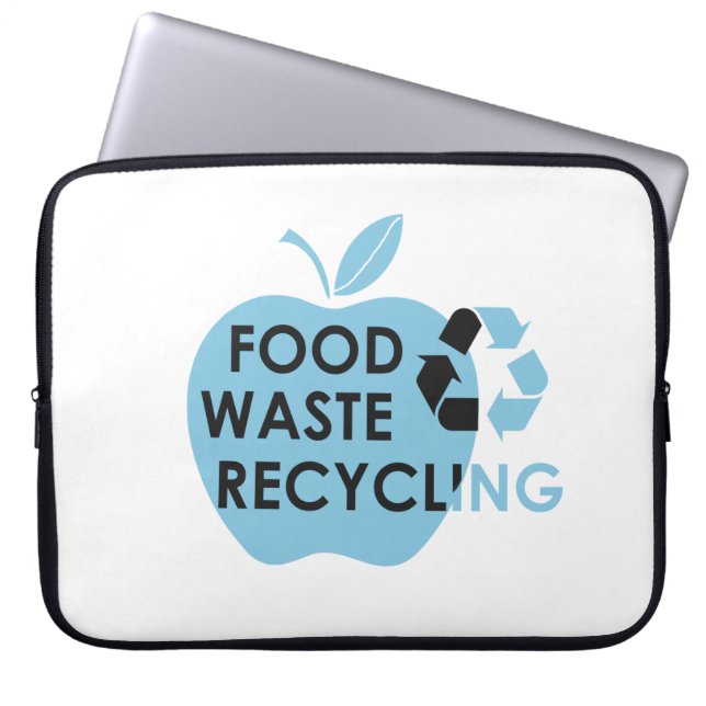Reduce food waste recycling eco friendly laptop sleeve (Front)
