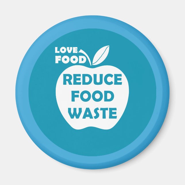 Reduce food waste recycling eco friendly magnet (Front)
