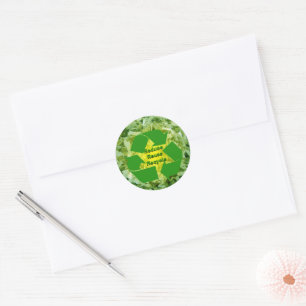 Reduce, Reuse, Recycle Classic Round Sticker