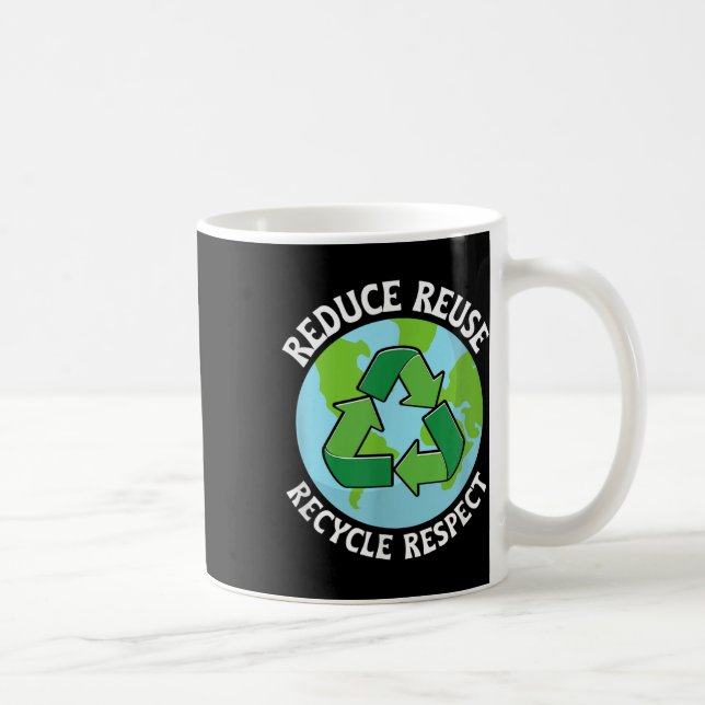 Reduce Reuse Recycle Environmental Protection  Coffee Mug (Right)