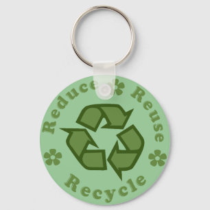 Reduce Reuse Recycle Key Ring