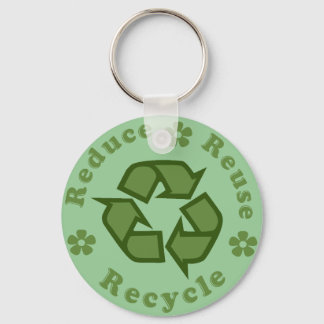 Reduce Reuse Recycle Key Ring