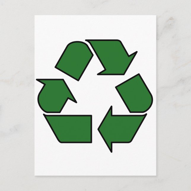 Reduce Reuse Recycle Logo Symbol Arrow 3R Postcard (Front)