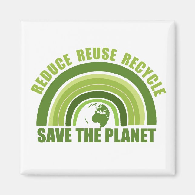 Reduce reuse recycle magnet (Front)