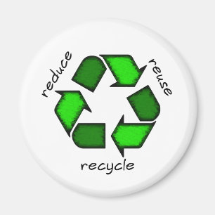 Reduce, Reuse, Recycle Magnet