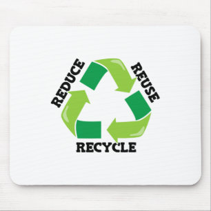Reduce Reuse Recycle Mother Nature Advocacy Earth Mouse Pad