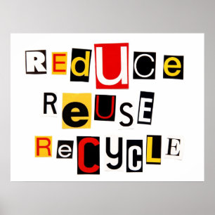 Reduce Reuse Recycle Poster