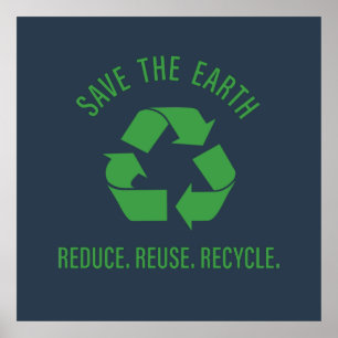 reduce reuse recycle poster