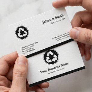 Reduce Reuse Recycle - Recycling Symbol Business Card