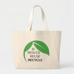 Reduce Reuse Recycle" Reusable Tote Bag – Eco Mess