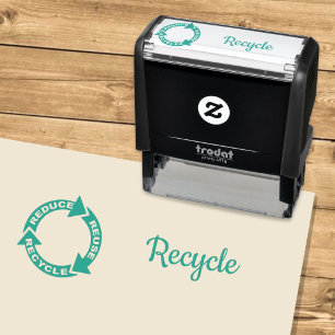 Reduce Reuse Recycle Self-inking Stamp