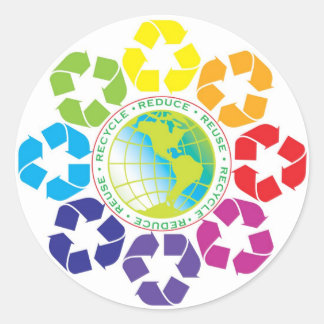 Reduce, Reuse, Recycle Sticker