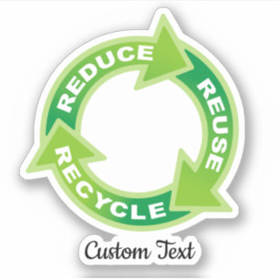 Reduce Reuse Recycle Sticker