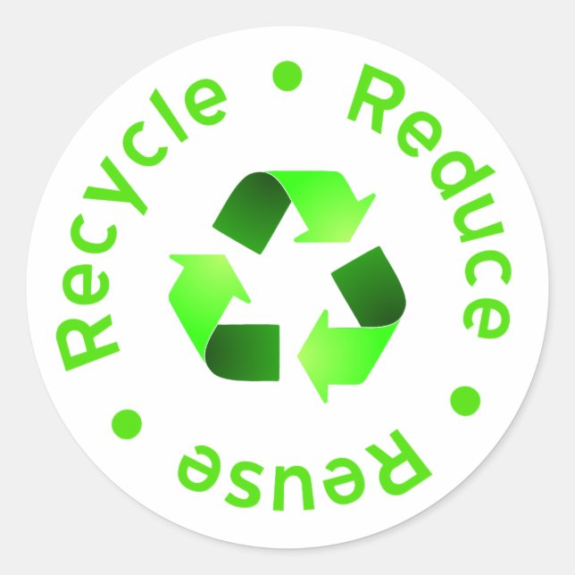 Reduce - Reuse - Recycle Sticker (Front)