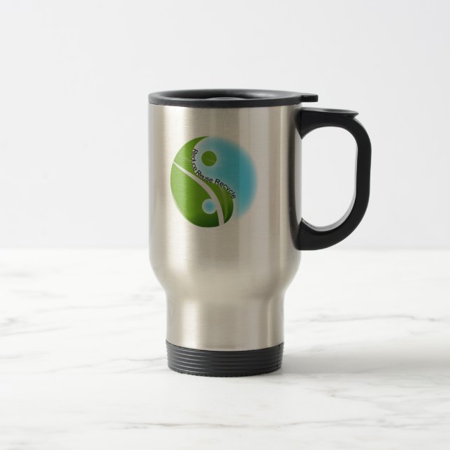 reduce reuse recycle travel mug (Right)
