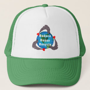 Reduce Reuse Recycle Trucker Hat