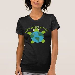 Reduce Reuse Recycle Turtle -Save Earth Ocean Eco T-Shirt