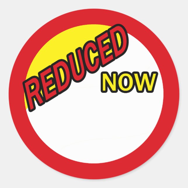 REDUCED NOW Retail Label (Front)