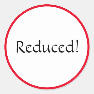 Reduced Oval Sticker