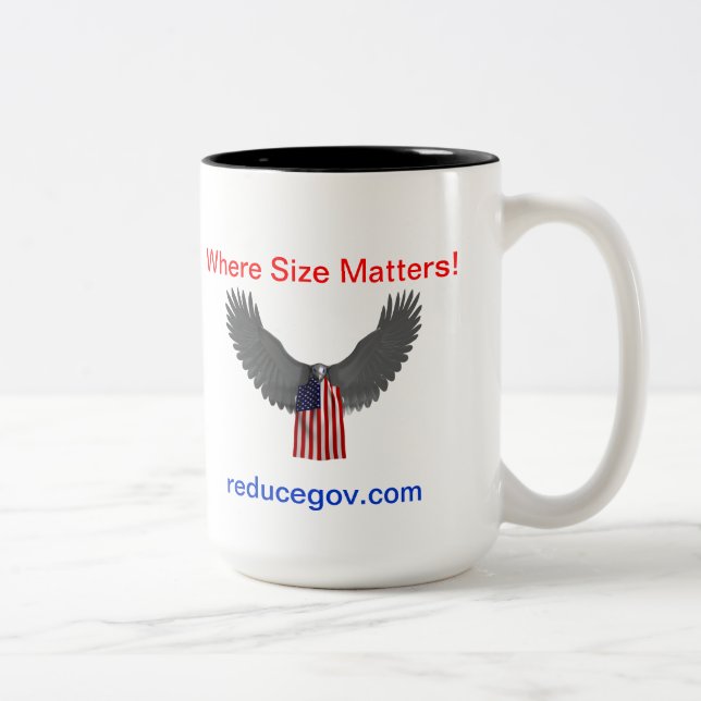 reducegov 15 oz coffee mug (Right)