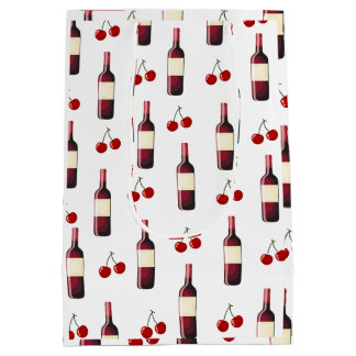 Redwine and Cherry Medium Gift Bag