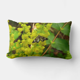 Redwood Butterfly and Oregon Grape Wildflowers Lumbar Cushion