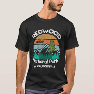 Redwood California Us National Park Camping Hiking T-Shirt