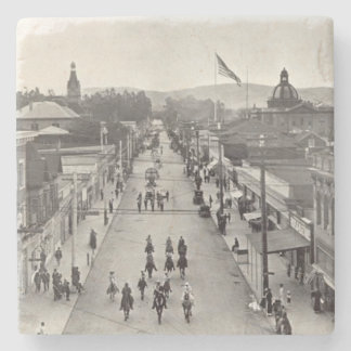 Redwood City 150th Anniversary Stone Coaster