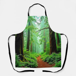 Redwood Forest Misty Tranquillity Design Apron